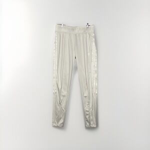 Adidas Track Pants Mens Large 3 Stripe Zip Pockets Zip Ankles Streetwear Sports